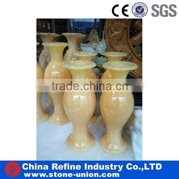 fashional green onyx flower vase