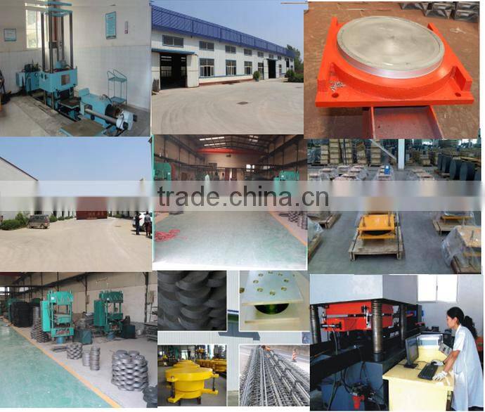 factory price lead rubber ptfe elastomeric bridge pot bearing pads