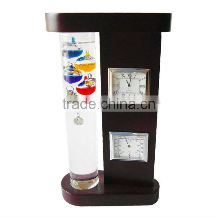 Home Weather Station: Galileo Thermometer, Hygrometer and Quartz Clock