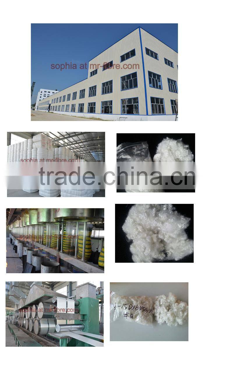 Filling material recycled Hollow conjugated PSF made of pet flakes