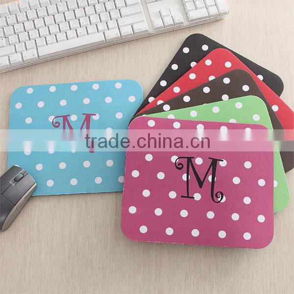 Fashion Plastic Printed Rubber Mouse Pad