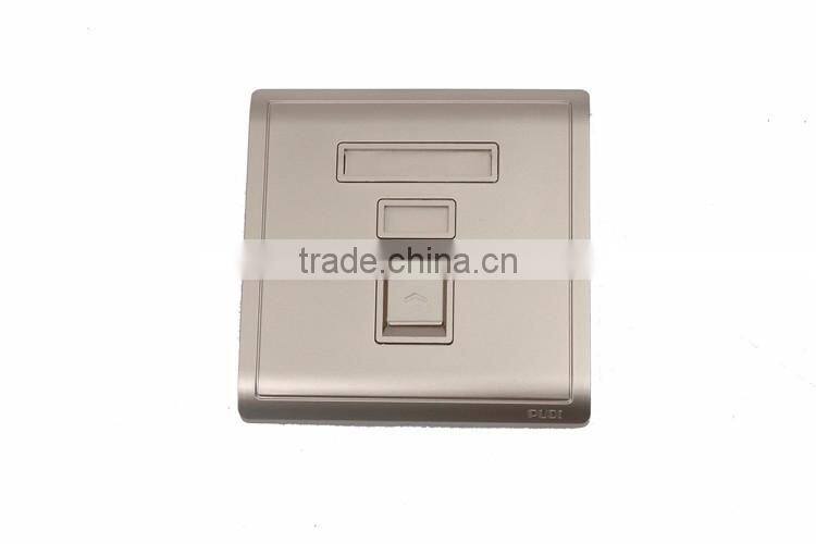 single dual port network lan faceplate / simplex ST SC fiber optic face plates / wall socket faceplate termination block