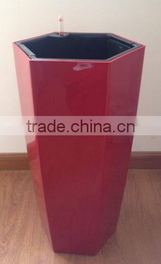 hexagon shape plastic flower pots