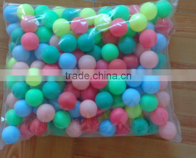 PP Plastic bulk packing 40mm seamless pingpong ball with customized logo printing