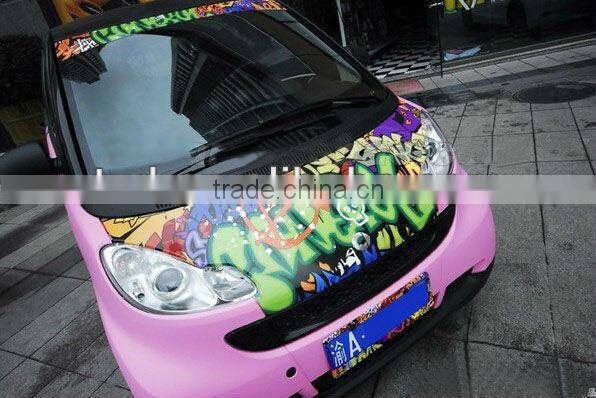 New design for bomb vinyl sticker with air channels