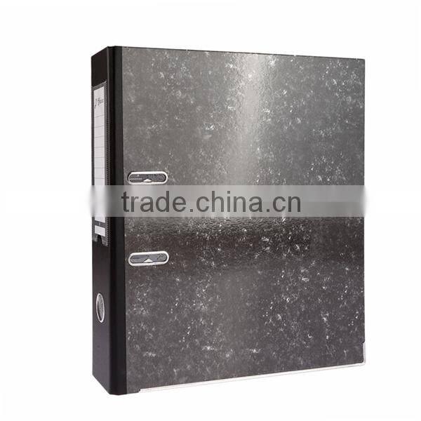 Most popular expanding marbling color a4 fc 2 inch 3 inch hard paper clip file folder