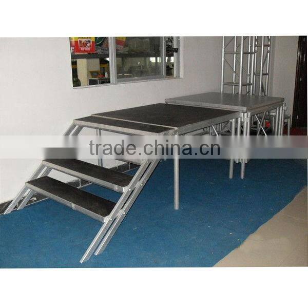 Portable aluminum assembly stage hire
