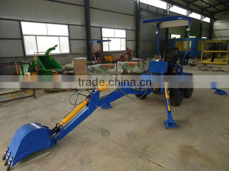 13 horse power mini towable backhoe mini excavator with gasoline engine