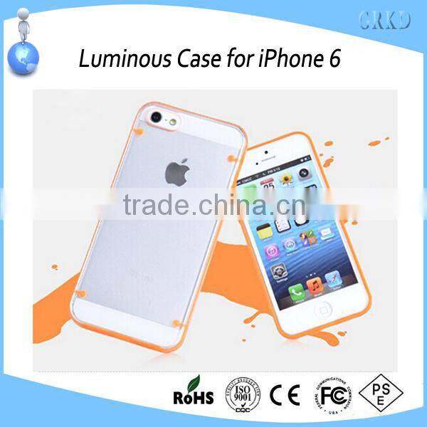 new popular night luminous phone case for iPhone 6