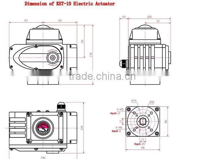 KST-B On Off Type Electric Actuator from China Supplier