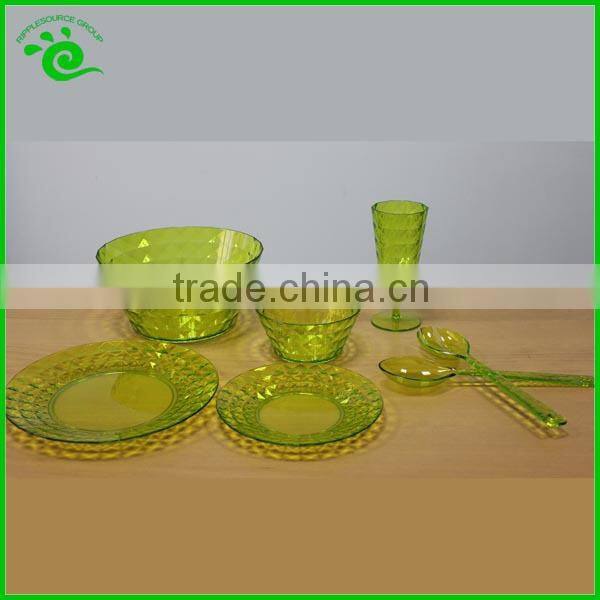 Set 12PCS Plastic Wholesale China Tableware
