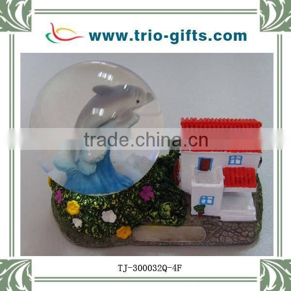 Resin beach chair and umbrella water globe