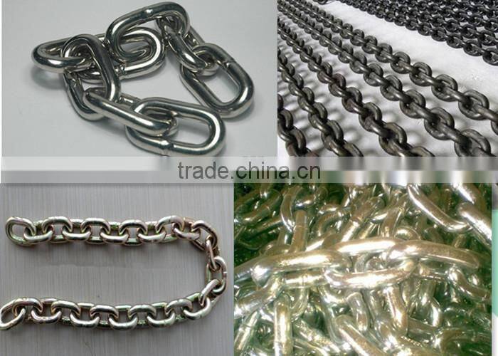 Chinese cheapest hot deep galvanized or zinc plated tow chain with eye grab hook on both ends