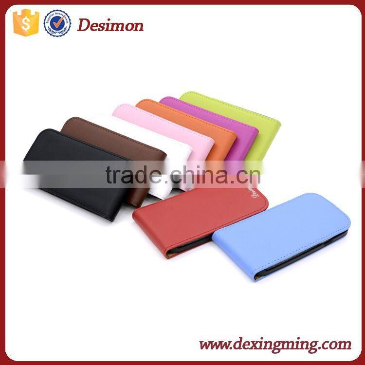 vertical flip magnetic flap leather case for Samsung Galaxy s7