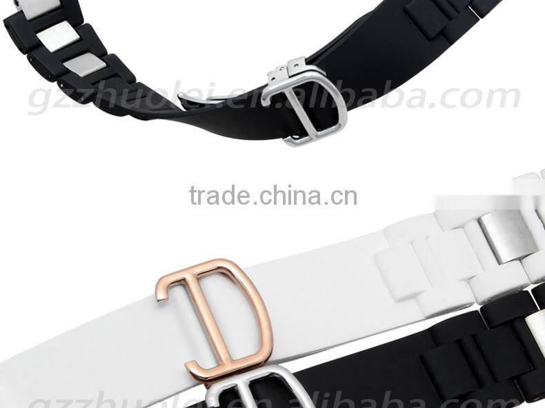 Mens Silicone Rubber Waterproof Diver Watch Strap Band 21mm