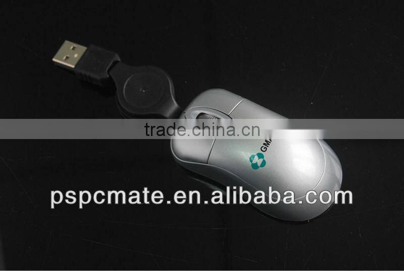2013 hot selling green colour nice designed wired USB computer mouse