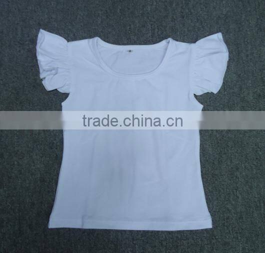 Digitally Printed round-neck baby girls Tee Shirts Customized children relgan tee shirt