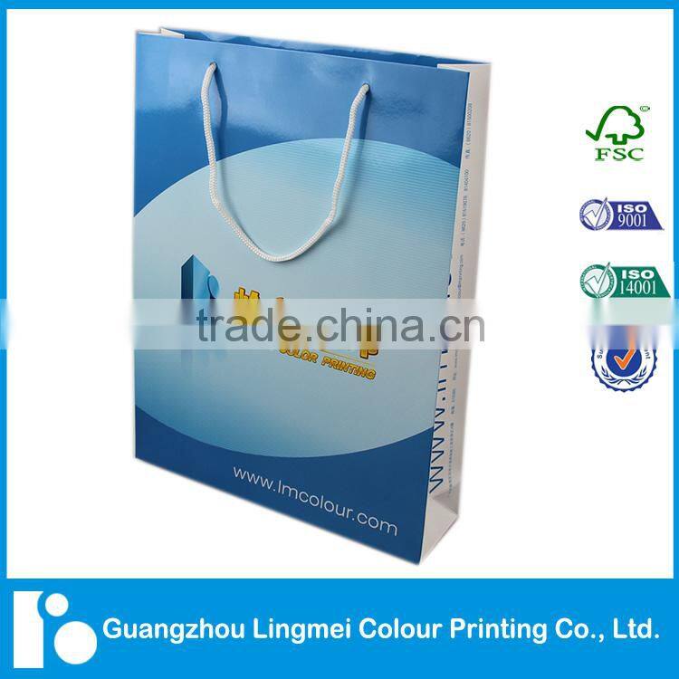 Promotion paper bag printing with gloss lamination
