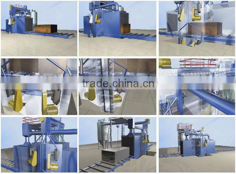 001A hot sale environmetal roller type shotblasting machine