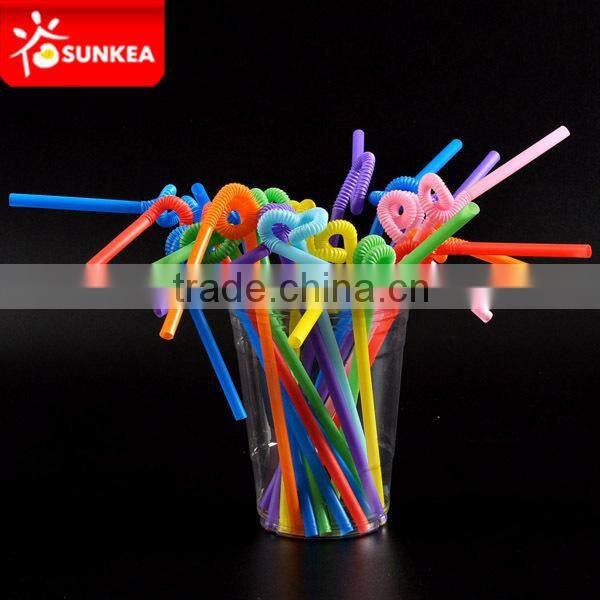 Long thick plastic flexible folding drinking straw