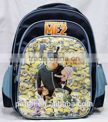New style despicable me minion school backpack