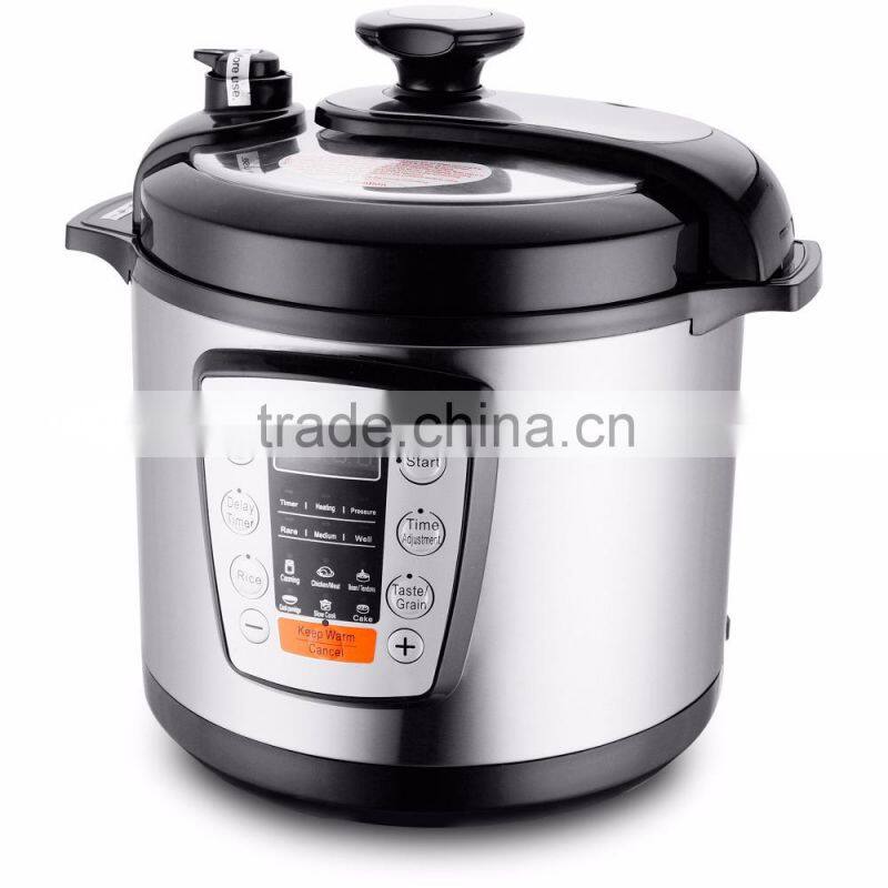 CE GS Approval 5L Golden Color Stainless steel digital multi electric pressure cooker / HDP-Y0504E-G