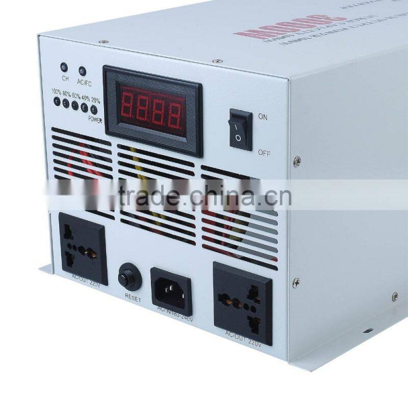 3000W power Inverter,dc 12v/24v ac110v/220v,pure sine wave with charger