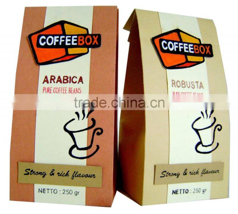 High quality paper craft flavored coffee packaging box
