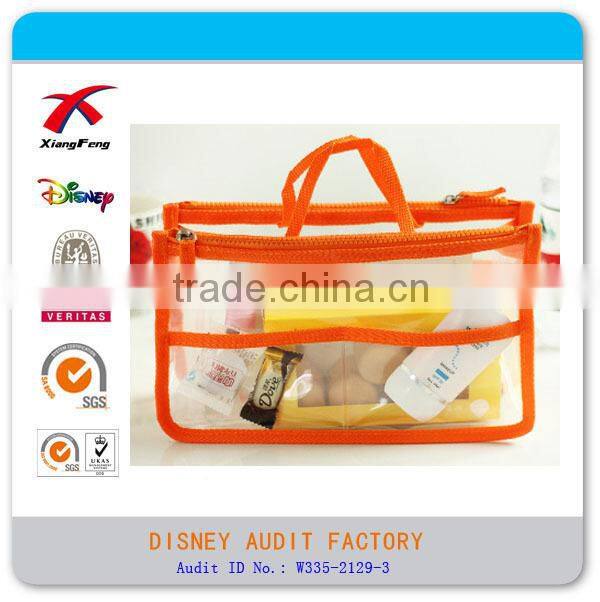 ladies fashion transparent PVC handbag