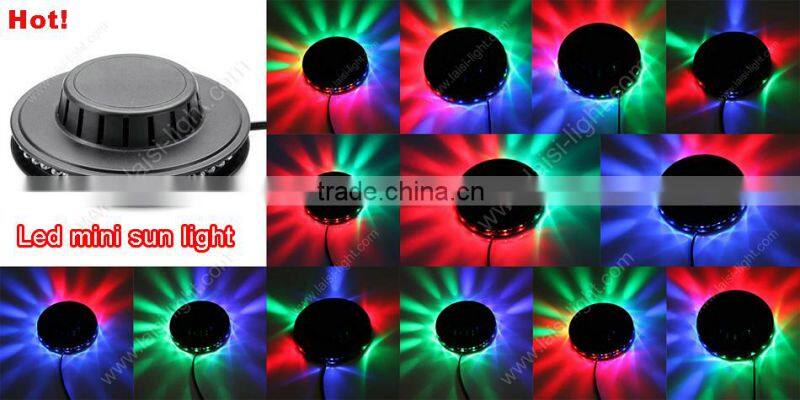48pcs 5mm RGB LED mini Sun light rotation led sun stage light effect light