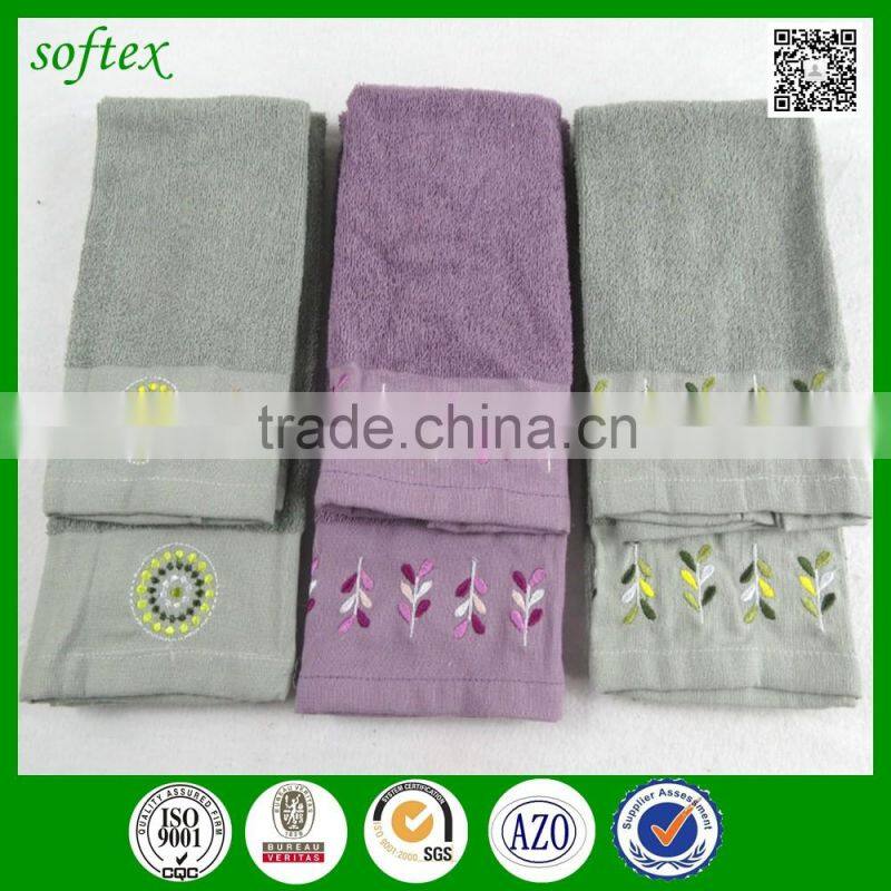 Best china products high quality luxury terry kitchen tea towels with embroidery