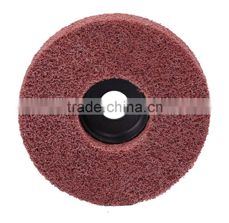 4 inch plastic backing Non-woven Polishing Disc