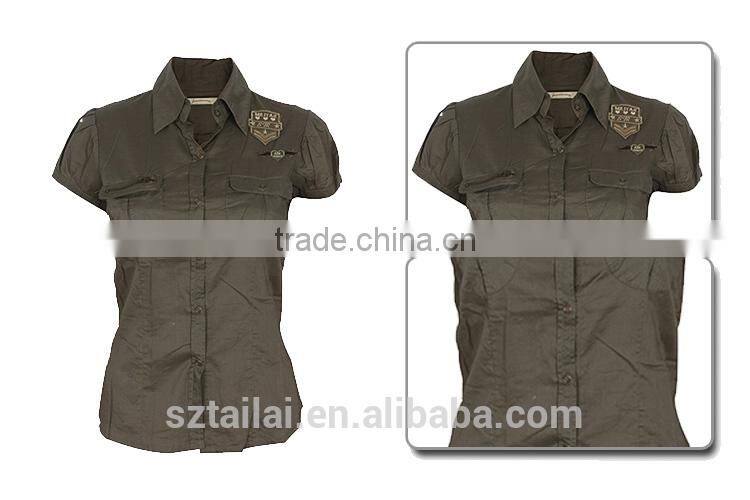 China suppliers Fitness Beautiful new design fashion ladies blouse 2016