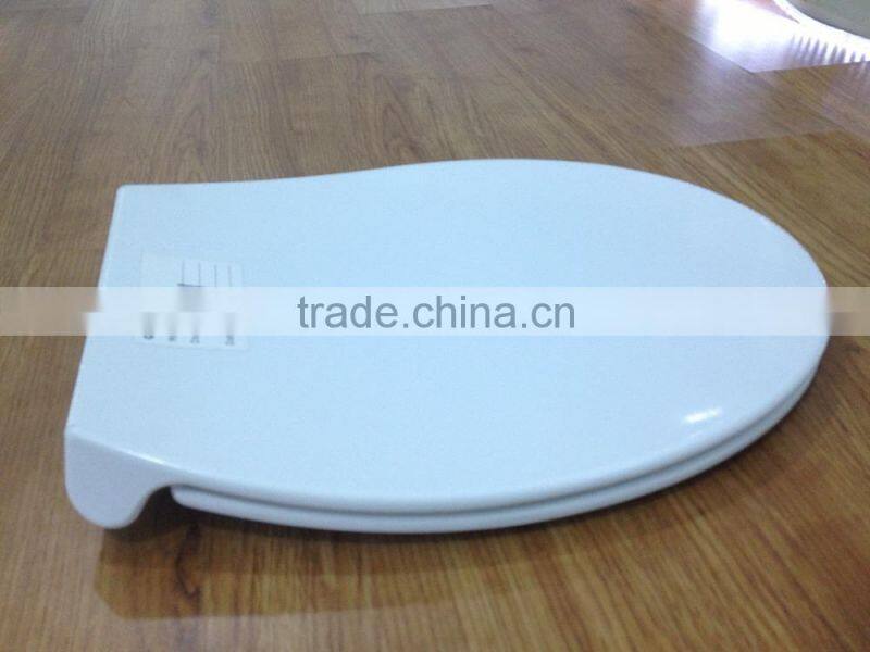 Bathroom toilet seat cover with soft close and two push button quick release system