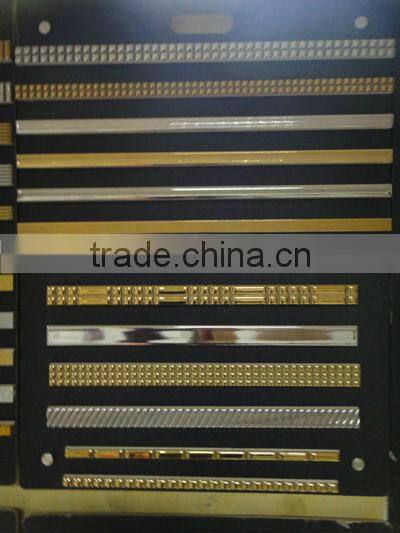 golden ceramic border line 300X40mm
