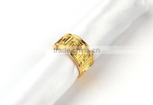 fashionable metal alloy napkin rings