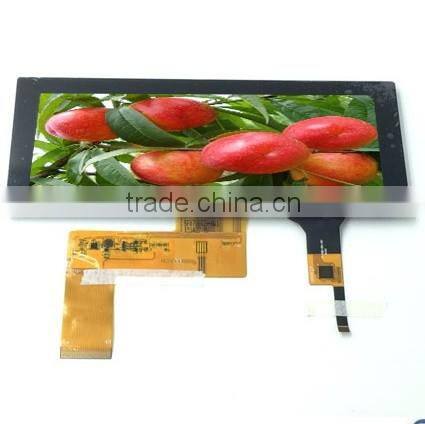 DST bonding 6.5inch RGB interface hd TFT LCD with CTP touch panel display