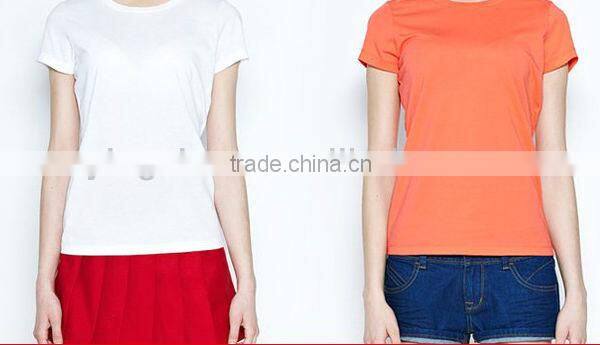 OEM Plain Cotton Girls Tshirts for Printing