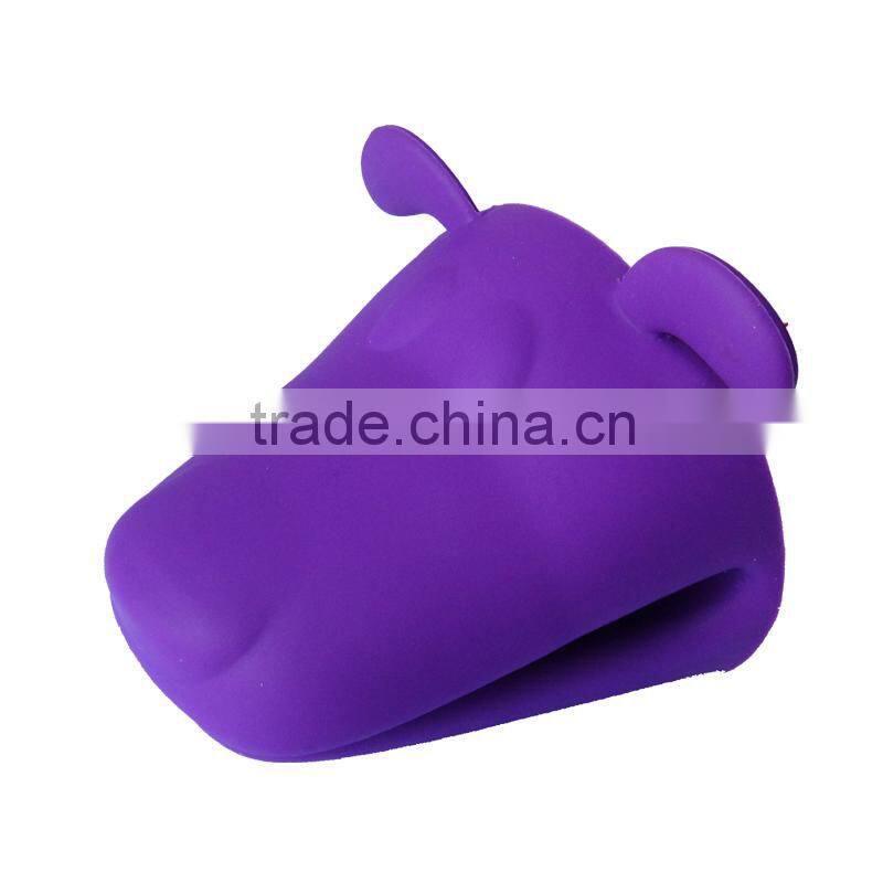 eco-friendly cute design silicone heat resistant oven mitts