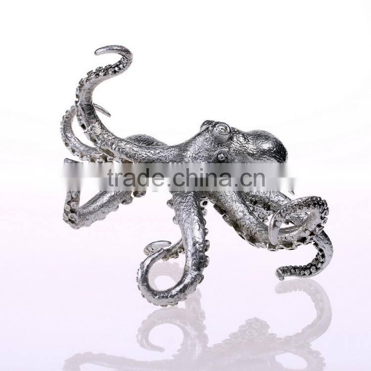 New arrival pewter octopus figurine