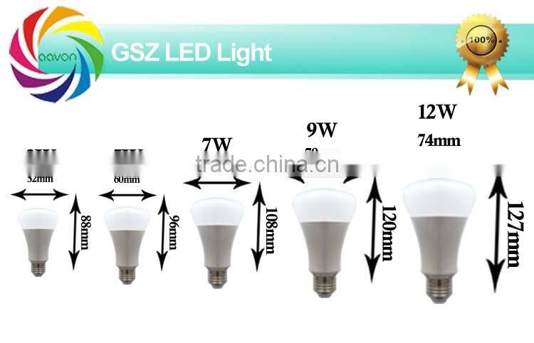 9W high power led bulb light with CE ROHS