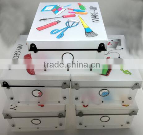 Femail shoes box!!! ECHO- Ultra toy portable pattern PP and patterned carboard foldable storage box