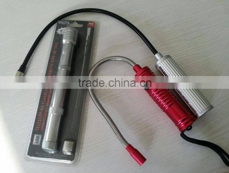 Aluminum Alloy antenna led flashlight with a pocket clip