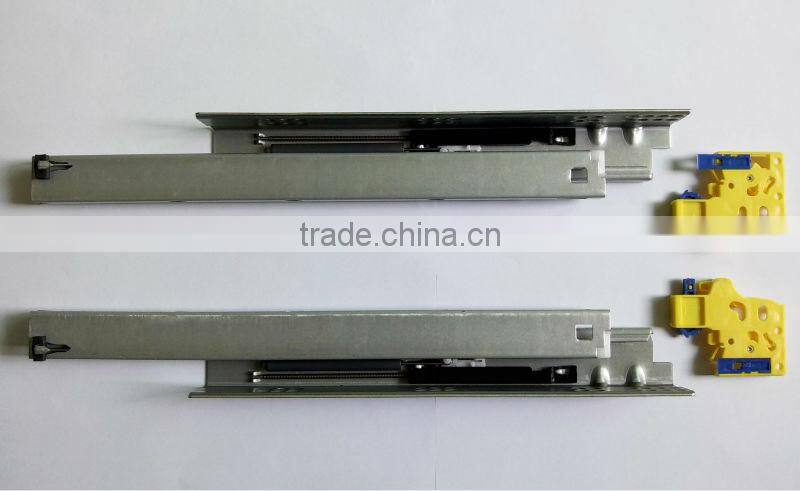 Kitchen cabinet full extension soft close telescopic drawer guide slide