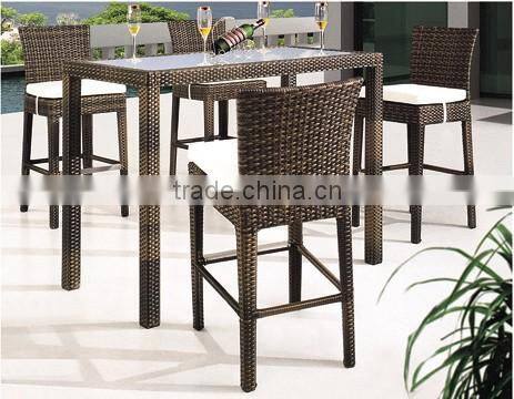outdoor furniture PE rattan bar chair