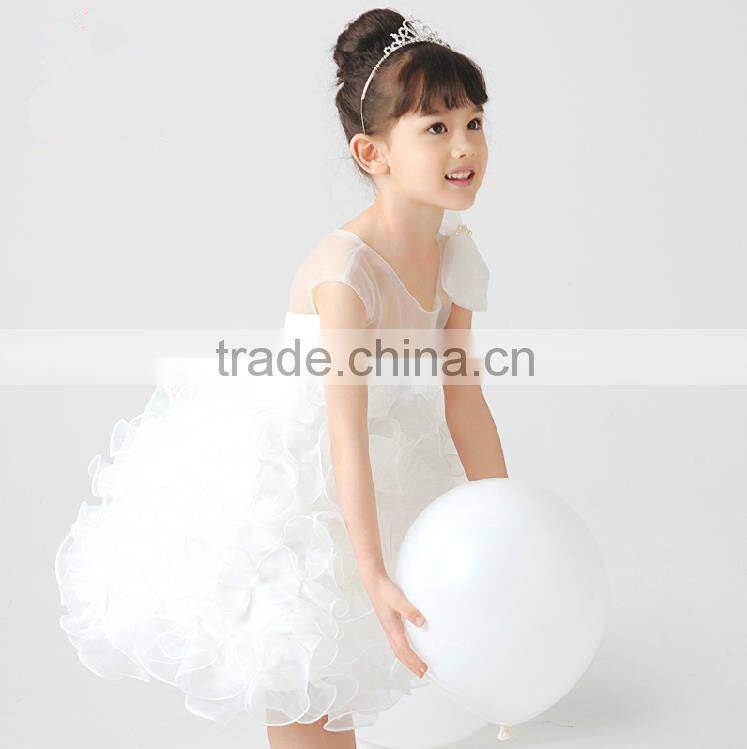 2015 hot sale children real sample flower girl dress