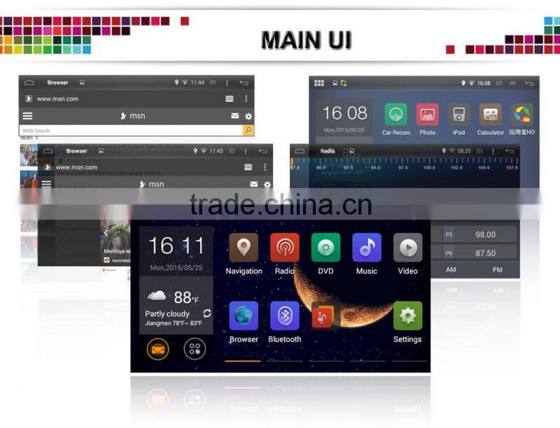 With GPS and bluetooth 2 din navigation for android