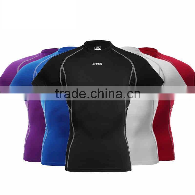 Custom Sports Training T-Shirts Dri Fit Fitness Compression Shirt for Men