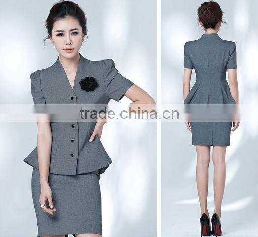 Ladies office wear design / short sleeve office wear lady