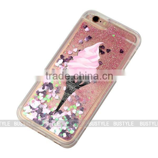 for samsung galaxy j7 j2 S7 cute fashion 3d water bling lumia crystal liquid phone cover case for iphone 6 s for iphone7